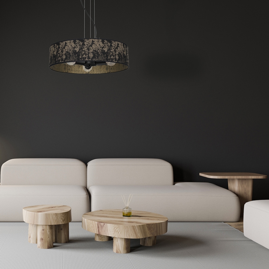Candelabro suspenso SATINO 3xE27/60W/230V dourado