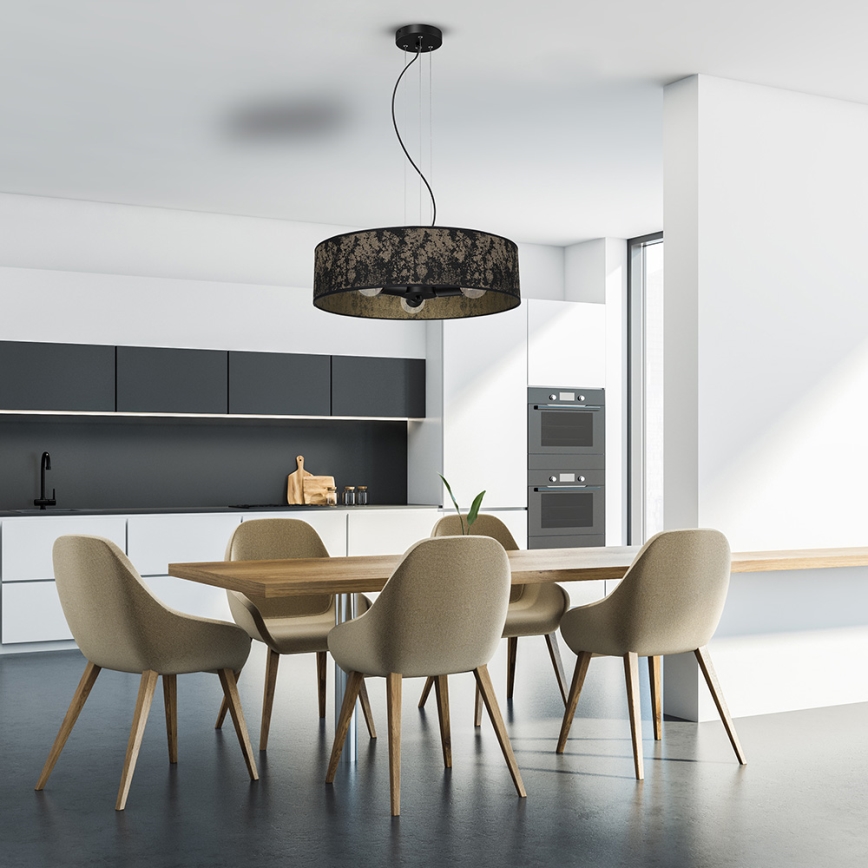 Candelabro suspenso SATINO 3xE27/60W/230V dourado
