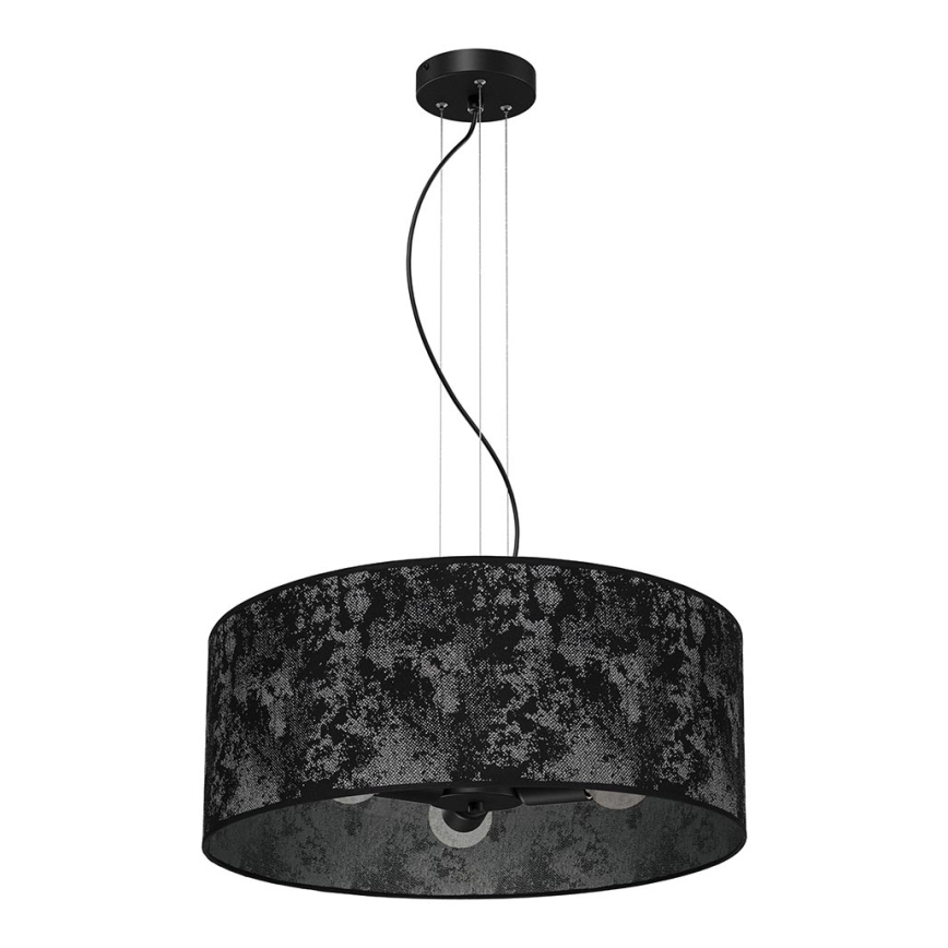 Candelabro suspenso SATINO 3xE27/60W/230V preto/cinzento