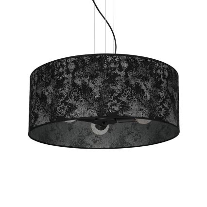 Candelabro suspenso SATINO 3xE27/60W/230V preto/cinzento