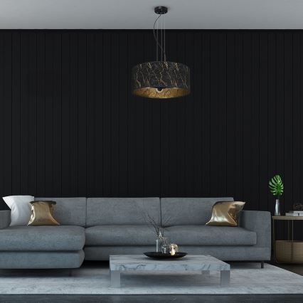 Candelabro suspenso SENSO 3xE27/60W/230V preto