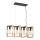 Candelabro suspenso SERIES 4xE27/11W/230V madeira/preto