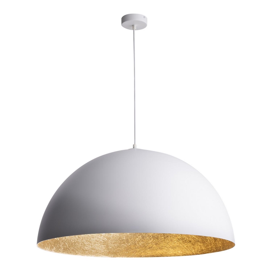Candelabro suspenso SFERA 1xE27/60W/230V diâmetro 35 cm branco/dourado
