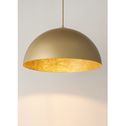 Candelabro suspenso SFERA 1xE27/60W/230V diâmetro 35 cm dourado