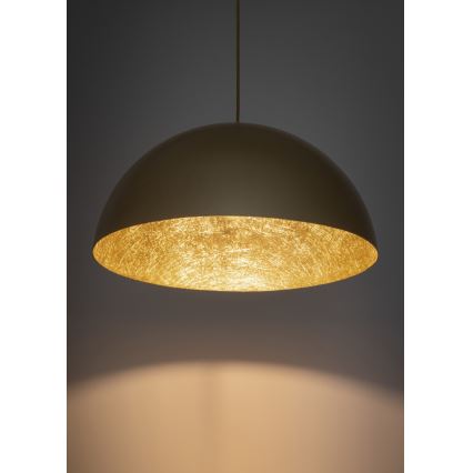 Candelabro suspenso SFERA 1xE27/60W/230V diâmetro 35 cm dourado