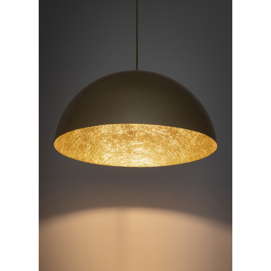 Candelabro suspenso SFERA 1xE27/60W/230V diâmetro 35 cm dourado