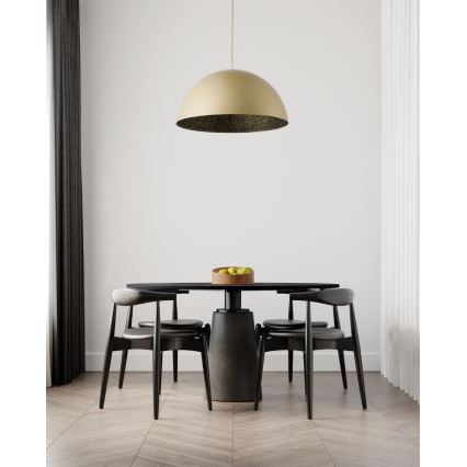 Candelabro suspenso SFERA 1xE27/60W/230V diâmetro 35 cm dourado/preto