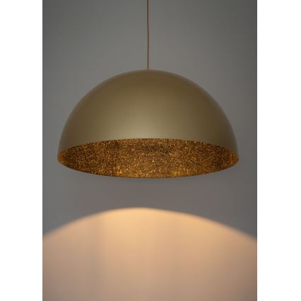 Candelabro suspenso SFERA 1xE27/60W/230V diâmetro 35 cm dourado/preto
