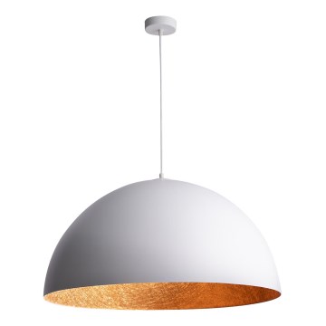 Candelabro suspenso SFERA 1xE27/60W/230V diâmetro 50 cm branco/cobre