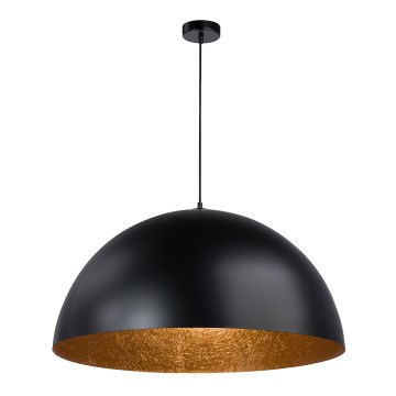 Candelabro suspenso SFERA 1xE27/60W/230V diâmetro 50 cm preto/cobre