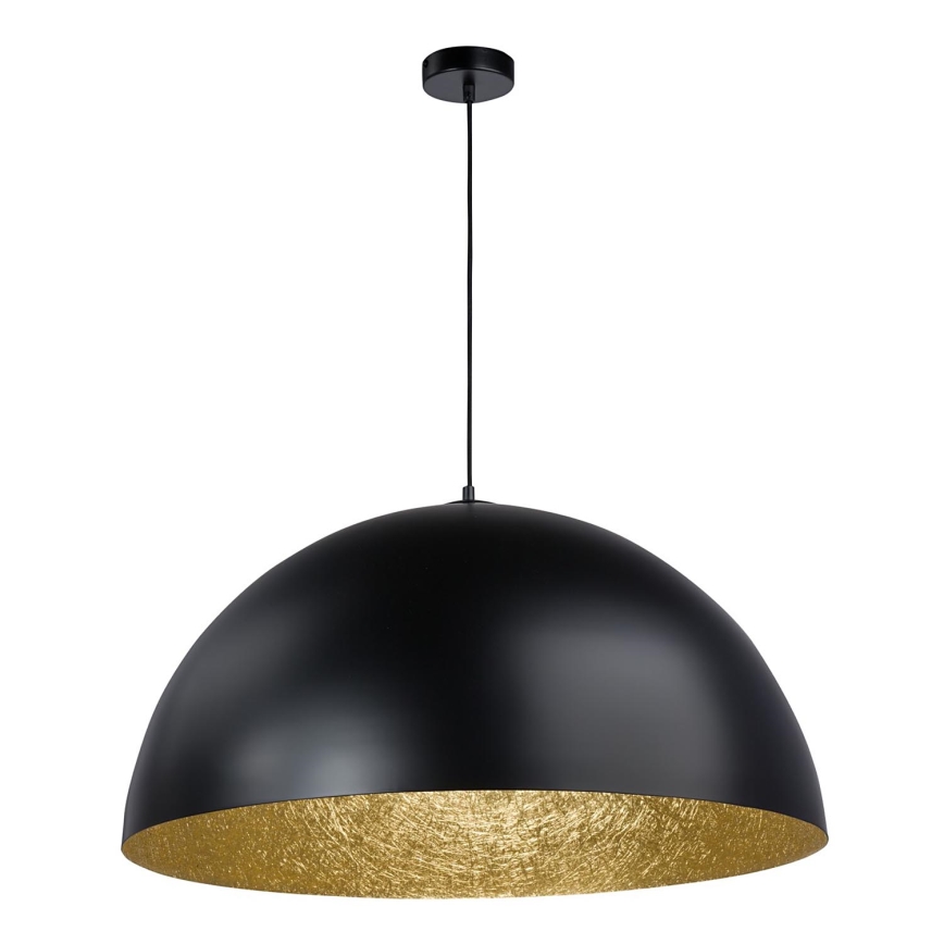 Candelabro suspenso SFERA 1xE27/60W/230V diâmetro 50 cm preto/dourado