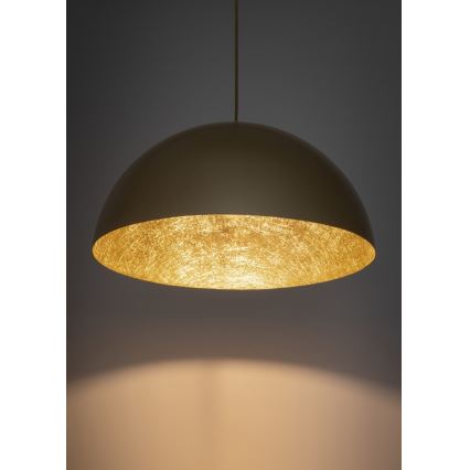 Candelabro suspenso SFERA 1xE27/60W/230V diâmetro 70 cm dourada