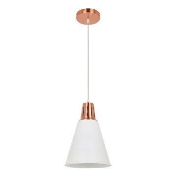 Candelabro suspenso SHADE 1xE27/15W/230V cobre/branco