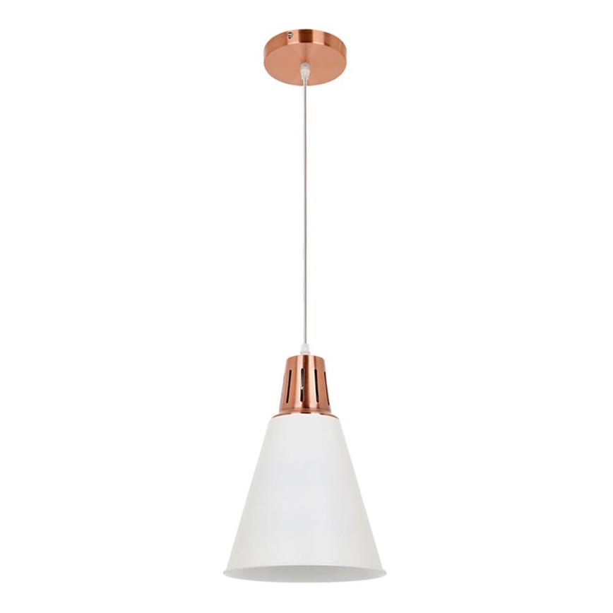 Candelabro suspenso SHADE 1xE27/15W/230V cobre/branco