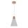 Candelabro suspenso SHADE 1xE27/15W/230V cobre/cinzento