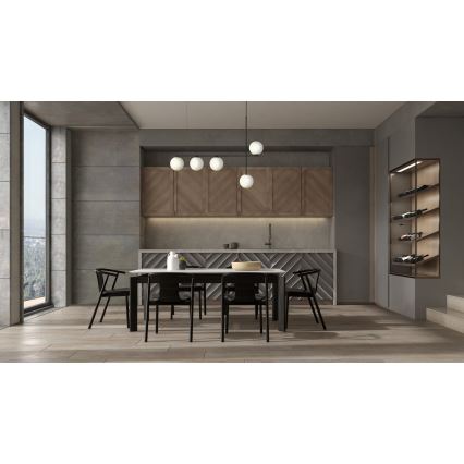 Candelabro suspenso SILIA 5xG9/12W/230V preto