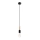 Candelabro suspenso SIMON 1xE27/60W/230V preto/faia - FSC certificado