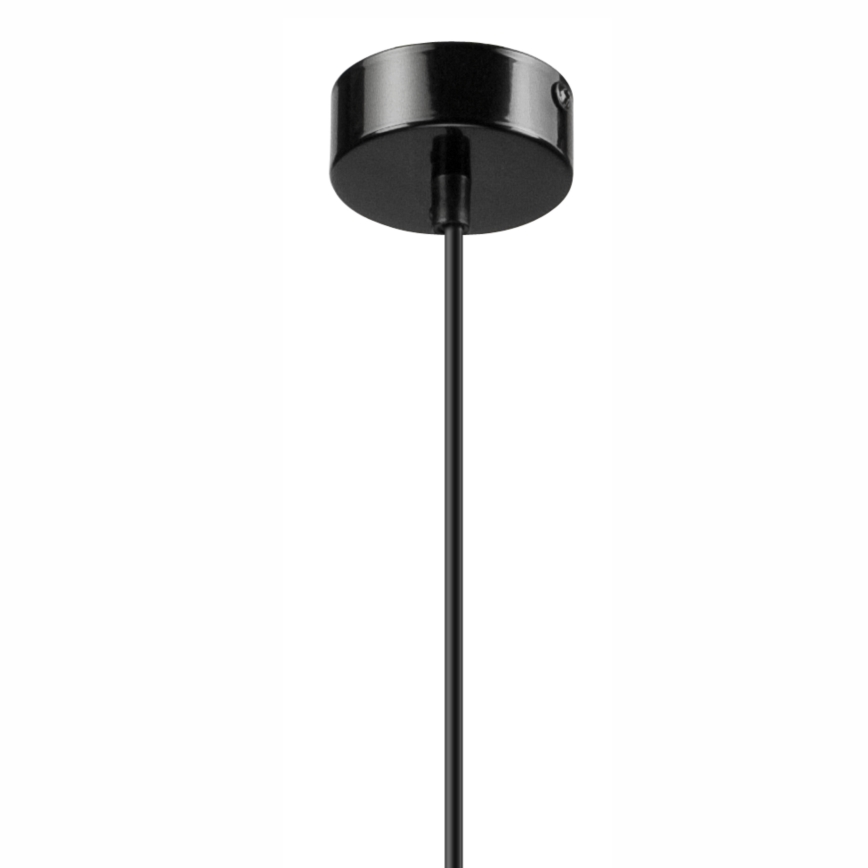 Candelabro suspenso SIMON 1xE27/60W/230V preto/faia - FSC certificado