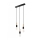Candelabro suspenso SIMON 3xE27/60W/230V faia - FSC certificado