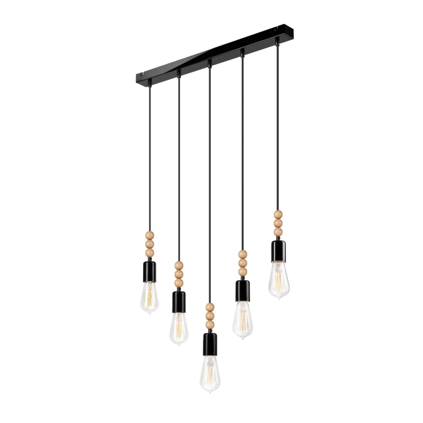 Candelabro suspenso SIMON 5xE27/60W/230V - FSC certificado