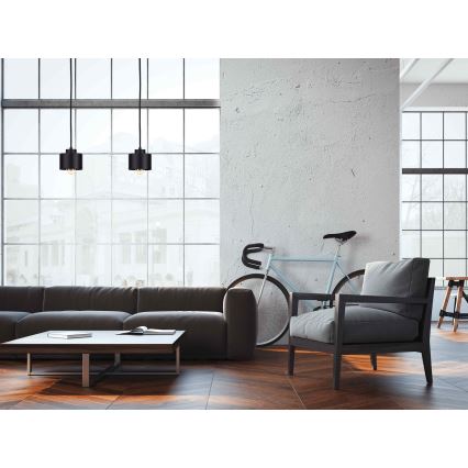 Candelabro suspenso SIMPLY BLACK 2xE27/60W/230V