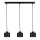 Candelabro suspenso SIMPLY BLACK 3xE27/60W/230V