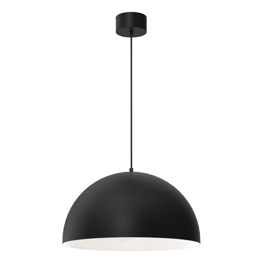 Candelabro suspenso SINGLE 1xE27/60W/230V diâmetro 50 cm preto/branco