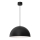 Candelabro suspenso SINGLE 1xE27/60W/230V diâmetro 50 cm preto/branco