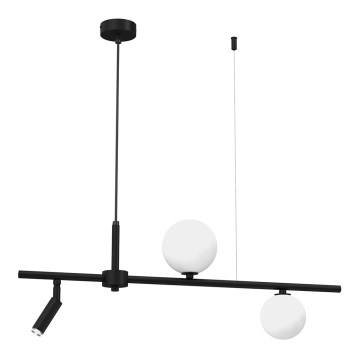 Candelabro suspenso SIRIO 3xG9/25W/230V preto