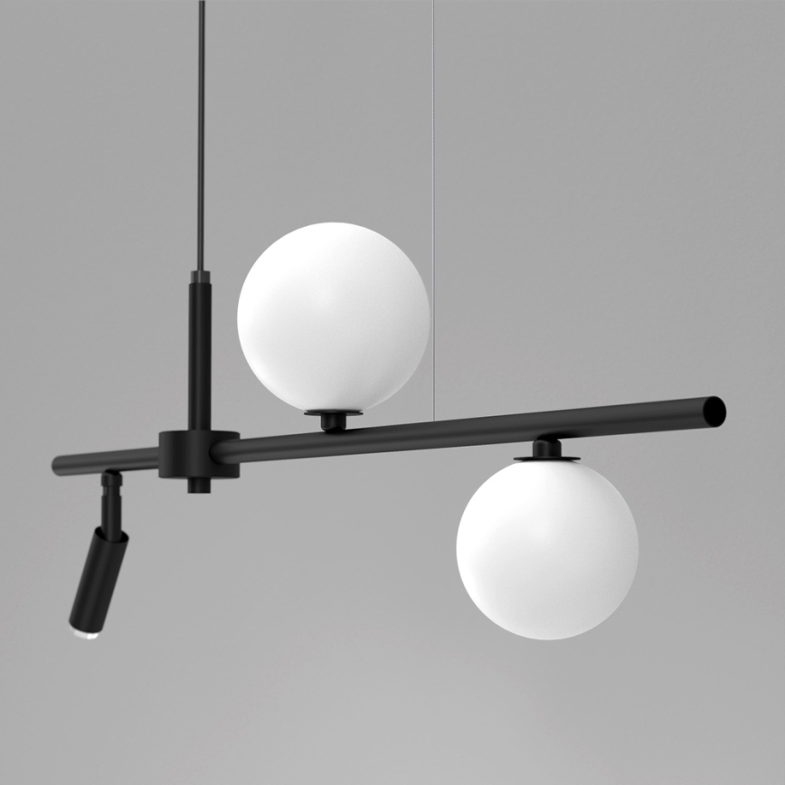 Candelabro suspenso SIRIO 3xG9/25W/230V preto