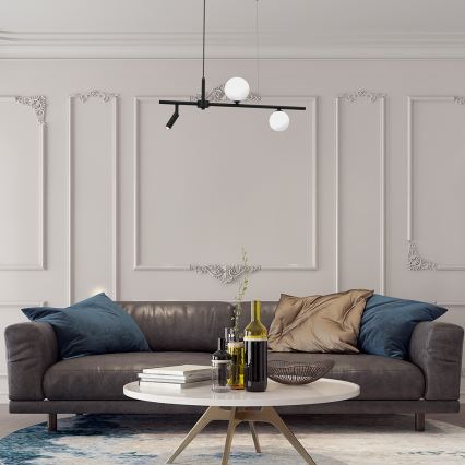 Candelabro suspenso SIRIO 3xG9/25W/230V preto