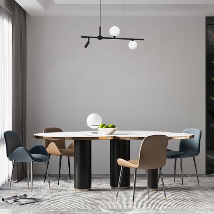 Candelabro suspenso SIRIO 3xG9/25W/230V preto