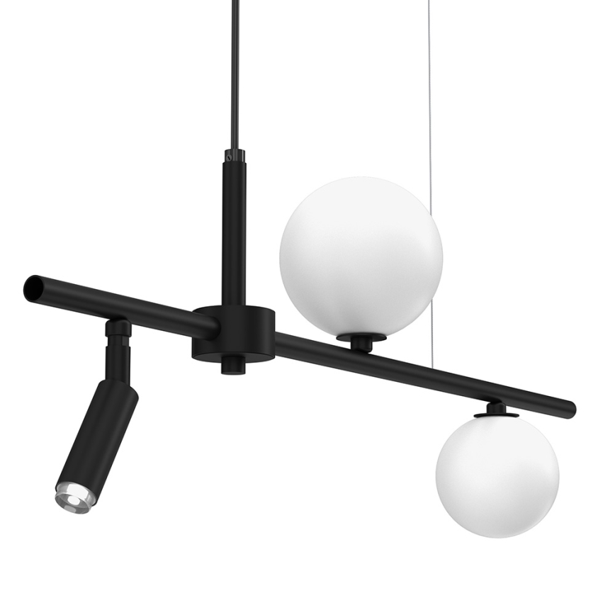 Candelabro suspenso SIRIO 3xG9/25W/230V preto