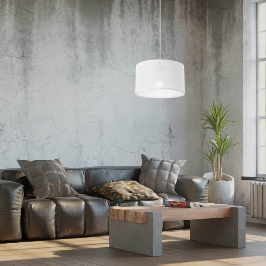Candelabro suspenso SIRJA 1xE27/60W/230V branco