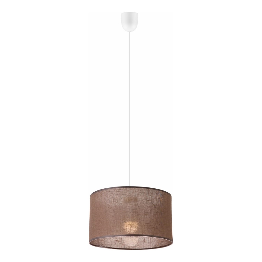 Candelabro suspenso SIRJA 1xE27/60W/230V castanho