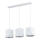 Candelabro suspenso SIRO 3xE27/15W/230V branco/prateado