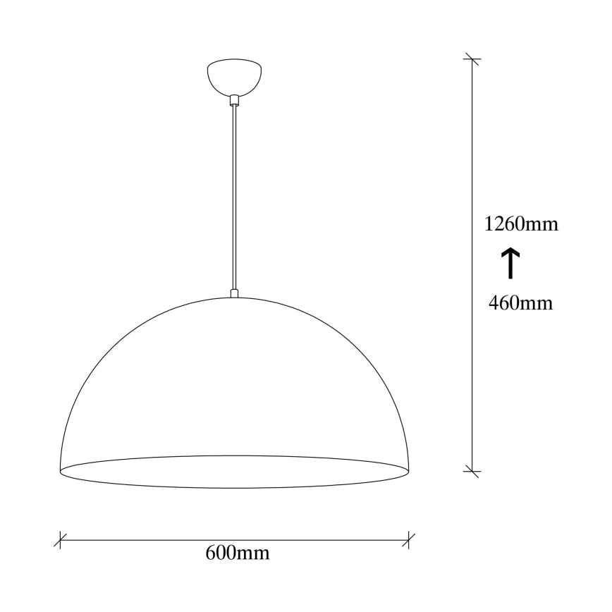 Candelabro suspenso SIVANI 1xE27/40W/230V