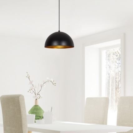 Candelabro suspenso SIVANI 1xE27/40W/230V preto