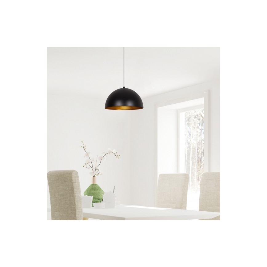 Candelabro suspenso SIVANI 1xE27/40W/230V preto