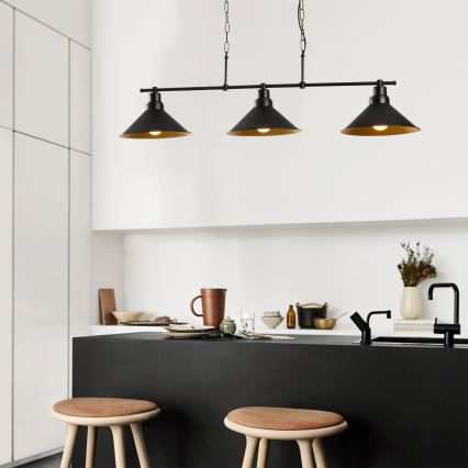 Candelabro suspenso SIVANI 3xE27/100W/230V