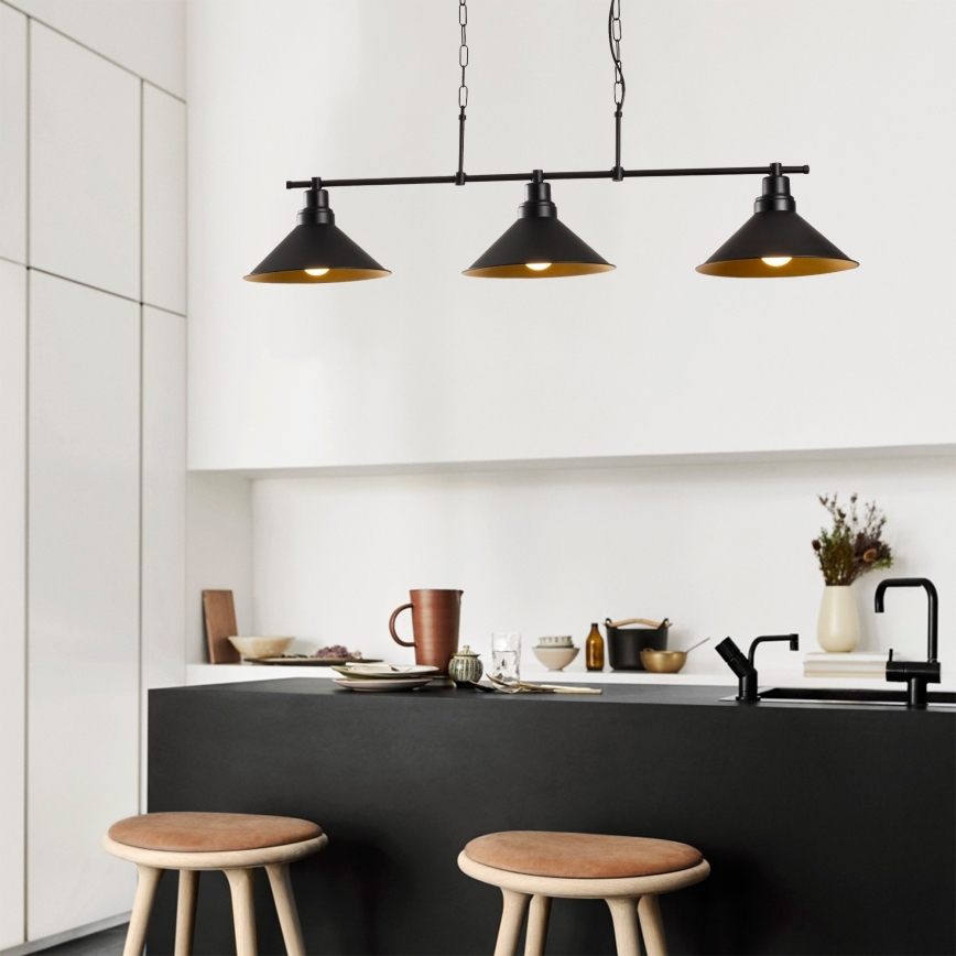 Candelabro suspenso SIVANI 3xE27/100W/230V