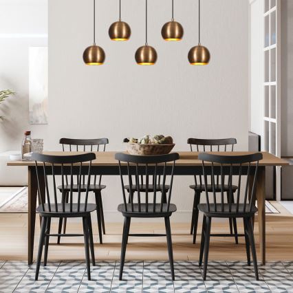 Candelabro suspenso SIVANI 5xE27/100W/230V