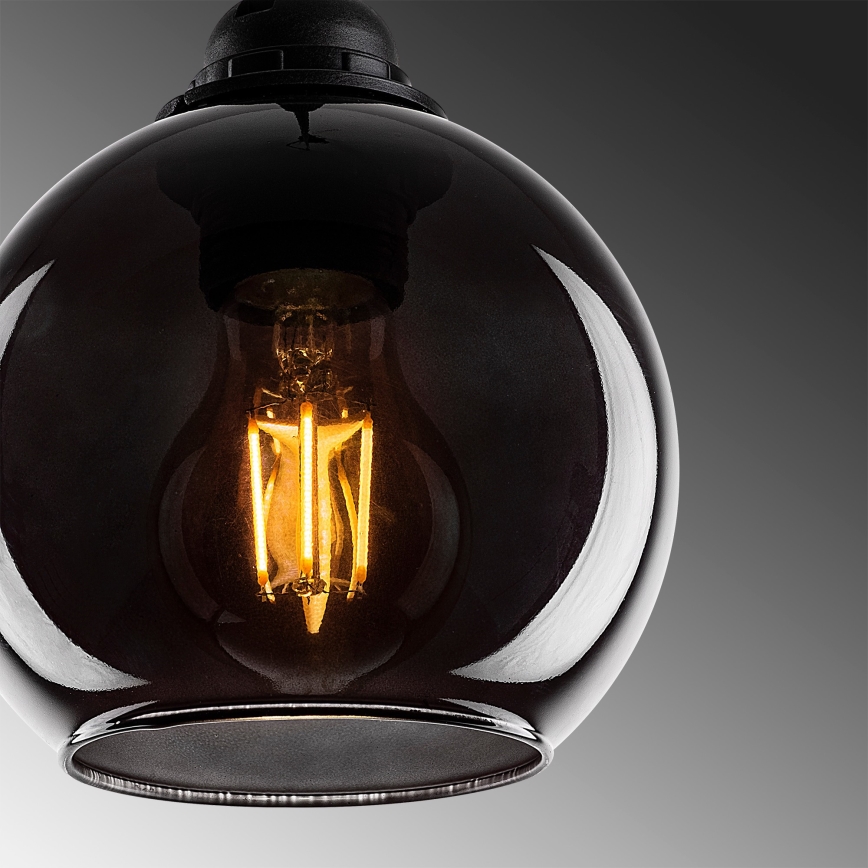 Candelabro suspenso SMOKED 3xE27/40W/230V
