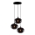 Candelabro suspenso SMOKED 3xE27/40W/230V