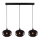 Candelabro suspenso SMOKED 3xE27/40W/230V