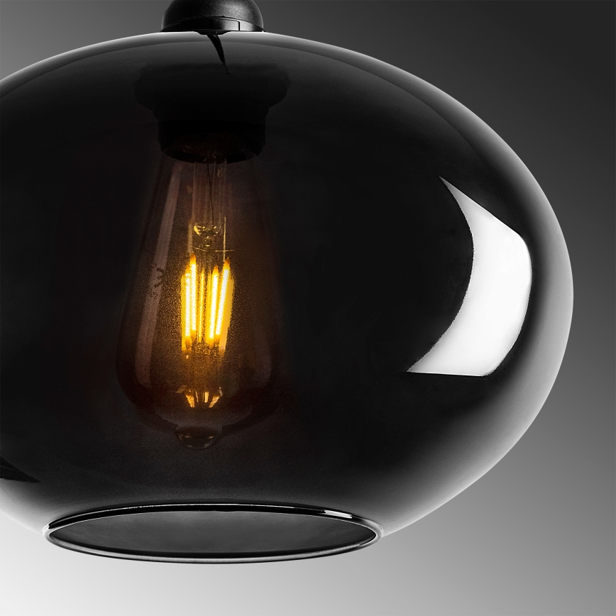Candelabro suspenso SMOKED 3xE27/40W/230V