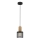 Candelabro suspenso SOBRESA 1xE27/60W/230V preto/madeira