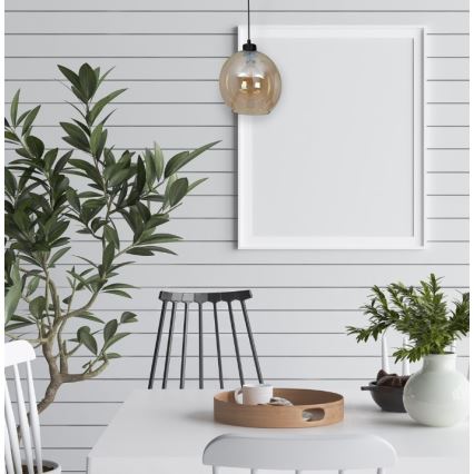 Candelabro suspenso SOFIA 1xE27/60W/230V castanho
