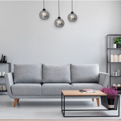 Candelabro suspenso SOFIA 3xE27/60W/230V preto