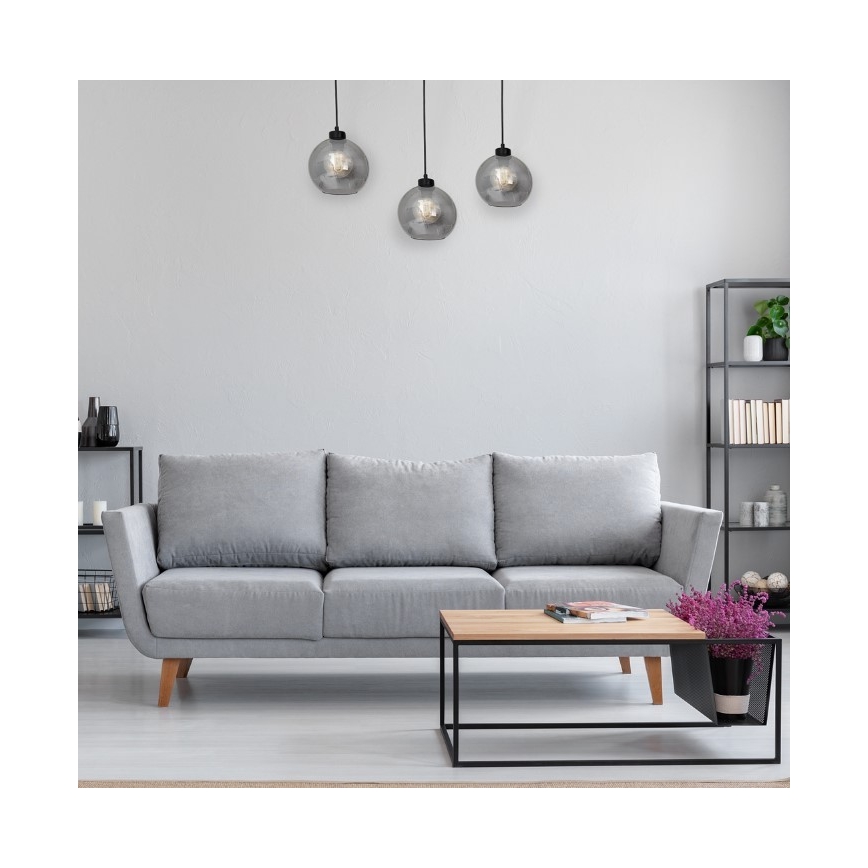 Candelabro suspenso SOFIA 3xE27/60W/230V preto